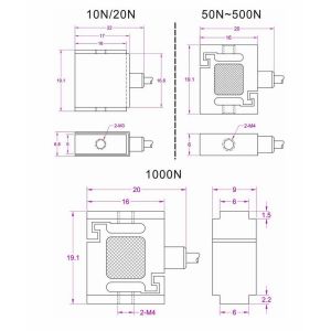 Micro tension sensor 50N 100N 200N 300N 500N small size tension sensor
