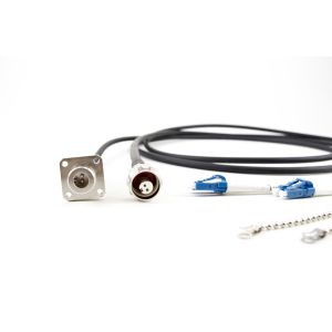 Buy cheap IP68 Waterproof Outdoor Cable Assembly ODC To LC 2 4 Core Singlemode G657A from wholesalers