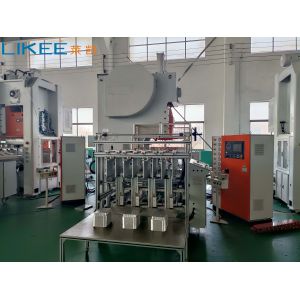 Buy cheap 3 Cavities Capacity Automatic Aluminium Foil Container Making Machine from wholesalers