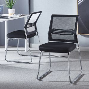 Office Meeting Metal Legs Visitor Mesh Stackable Chair with Durability and