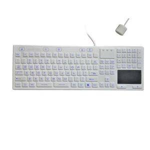 Buy cheap EPA Disinfectant Washable Medical Keyboard Switched Backlit On Medical Cart from wholesalers
