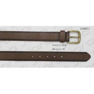 Buy cheap Fashionable Mens Casual Belts With Embossed Edges & Antic Brass Buckle from wholesalers