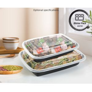 Buy cheap 24/28/32 Oz Meal Prep Containers Rectangular Disposable Food Boxes with Lids Bento Style from wholesalers
