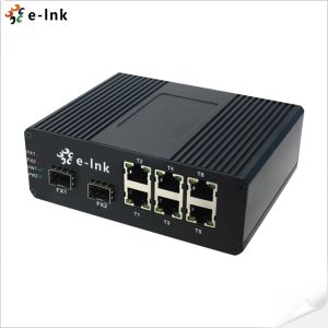 PoE Ethernet Switch Unmanaged 6 Port 10/100BASE-T PoE To 2-port 100BASE-FX SFP