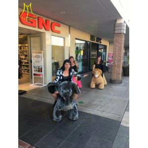 Buy cheap Hansel children plush battery operated zoo animal plush toy rides for shopping center from wholesalers