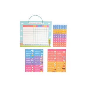 Customizable Magnetic Reward Chart for Kids Dry Erase Board with Pens and 200