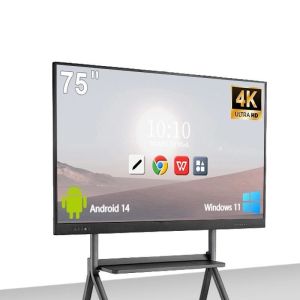 Buy cheap 75 Inch Interactive Touch Screen Whiteboard with Win11 USB3.0 Type-C Interface and Intel I3 OPS PC from wholesalers