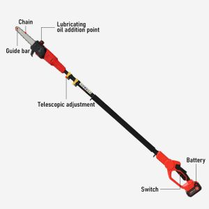 Essential Tool Professionals Adjustable Telescopic Pole Chainsaw For Tree
