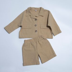 Linen And Cotton Family Wearing Same Clothes 205gsm S-3XL