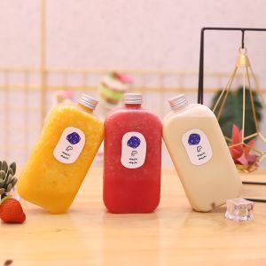 Customizable Plastic 120ml Milk Tea Bottles With Screw On Lids