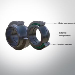 Radial GE15ES Self Aligning Spherical Plain Bearing 15x26x12mm