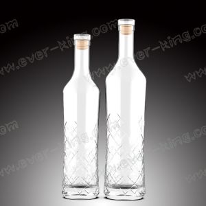 Buy cheap Round Shaped 750 ML White Flint Glass Liquor Bottles from wholesalers