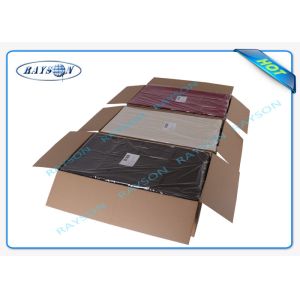 Buy cheap Polypropylene Spunbond Nonwoven Fabric Tablecloth Rosso / Giallo / Blu / Nero from wholesalers