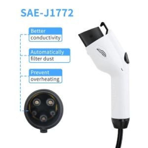 Buy cheap 7kw 3.5kw 16A 32A SAE J1772 Type 1 Indicator Light Portable Car EV Charger from wholesalers