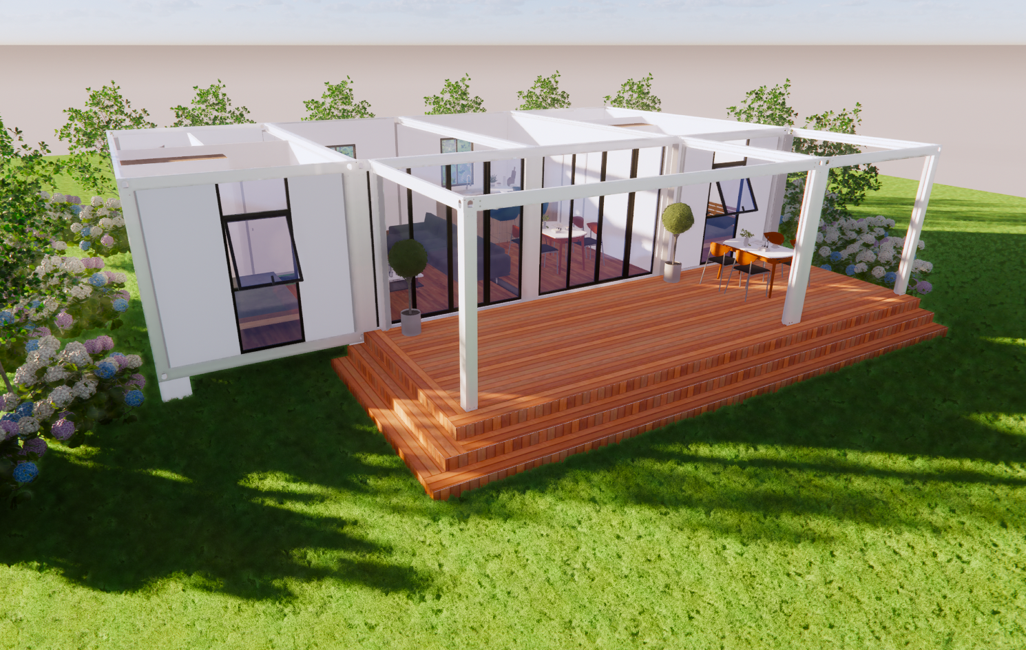 Boxspace Modular Prefab Container Home Prefabricated 2 Bedroom Container Home