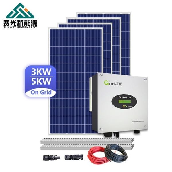 Quality Commercial 50HZ 5kw Solar System On Grid Rooftop On Grid Solar System for sale