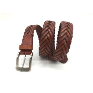 Buy cheap Unisex Handmade 3.3cm First Layer Leather Braided Belt from wholesalers