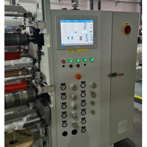 2100mm Substrate Width Winder Rewinder Machine Turret Slitter Rewinder Rewinder