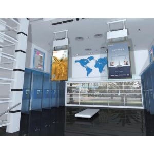 Buy cheap Intelligent Doubel Sided Poster Hanging Screen LCD Digital Signage Kiosk for Advertising from wholesalers