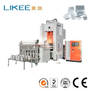 Buy cheap LK-T80 Food Container Punching Machine with 1-Year Warranty Lifelong Technical Support and 12000pcs/hour Production Speed product