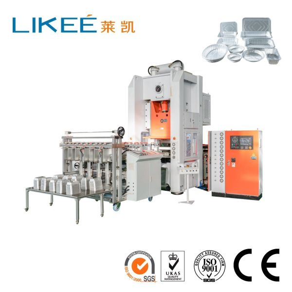 Quality LK-T80 Food Container Punching Machine with 1-Year Warranty Lifelong Technical Support and 12000pcs/hour Production Speed for sale