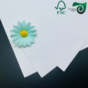 Buy cheap FSC 280gsm 310gsm 330gsm  C2S Double Glossy Art Paper Blue Black Core from wholesalers