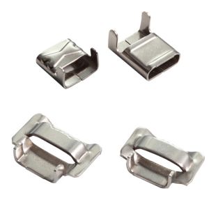 Buy cheap Ear Lock SS201 Stainless Steel Banding Clips 3/4" For Pipe from wholesalers