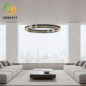 Buy cheap Minimalist Living Room Round Chandelier Modern Creative Styles Glass LED Pendant Light from wholesalers