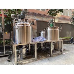 Buy cheap SUS304 Cosmetic Vacuum Emulsifying Machine Cream Oil Mixing Machine from wholesalers