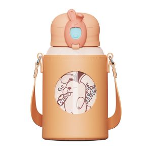 Buy cheap 480ml Insulated Drinking Kids Water Bottles Set With Reusable Straw from wholesalers