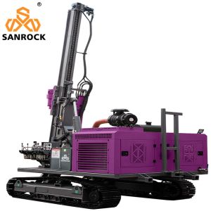 Buy cheap Highway Guardrail Pile Driver Hydraulic Solar Pile Driving Rig With 1.5m.2m.3m Drill Pipe Length And 2km/h Travelling Speed from wholesalers