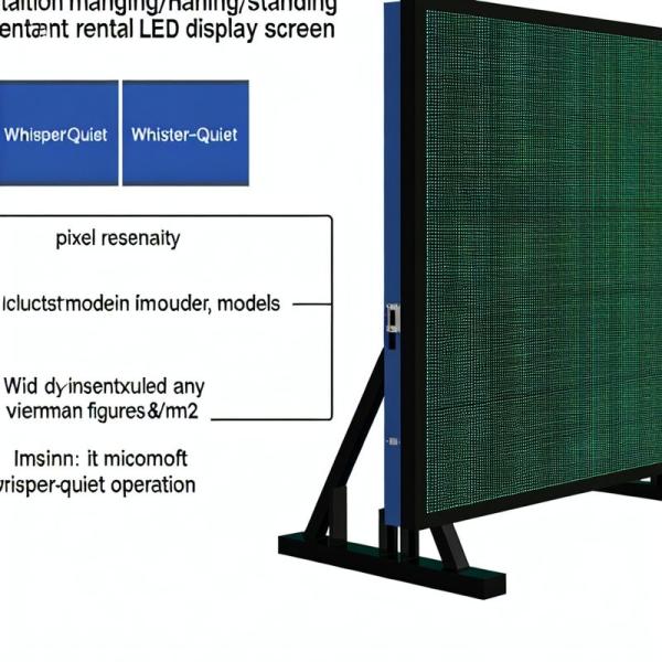 Buy cheap Installation Hanging/Standing Rental LED Display Screen with 147456 Dot/m2 Pixel Density and Whisper-quiet Operation from wholesalers