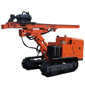 Buy cheap Hydraulic Solar Pile Driver 84KW Turbocharges Engine Pile Driving Machine from wholesalers