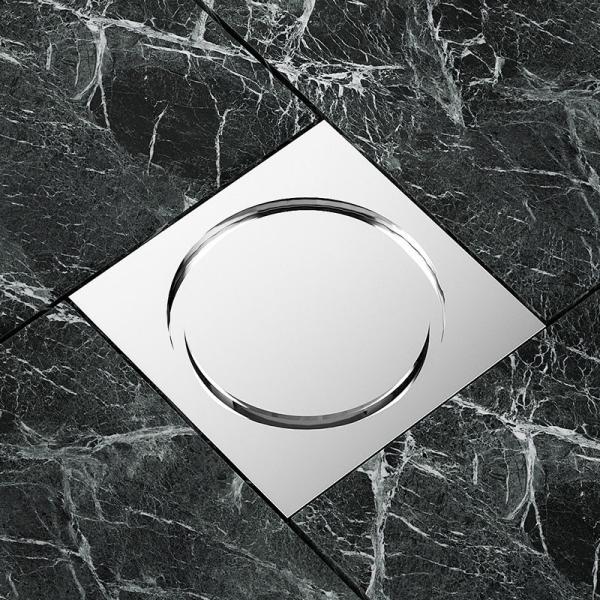 Buy cheap Dual Layer Concealed Floor Drain J6194-1052 Push Down Odor Resistant from wholesalers