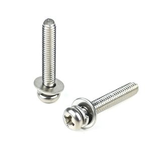 Buy cheap ISO Standard M4 X 25mm Stainless Steel Pan Head Phillips Machine Screws With Washer for Door from wholesalers
