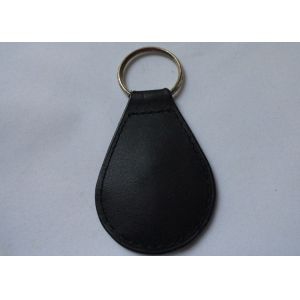 New York Police Custom Personalized Leather Keychain with Brass Soft Enamel