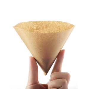 Buy cheap V Shaped Coffee Filter 100 Pack Disposable Cone Paper Filters for Pour Over Brewing with Original Wood Pulp and Tear Resistant Design from wholesalers