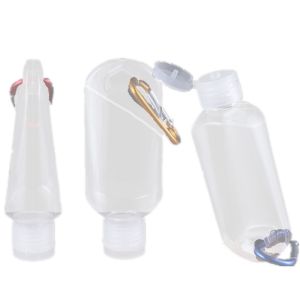 Buy cheap 60ml Plastic PETG Bottle with Flip Top Cap and Hook for Hand Sanitizer and Cosmetics from wholesalers