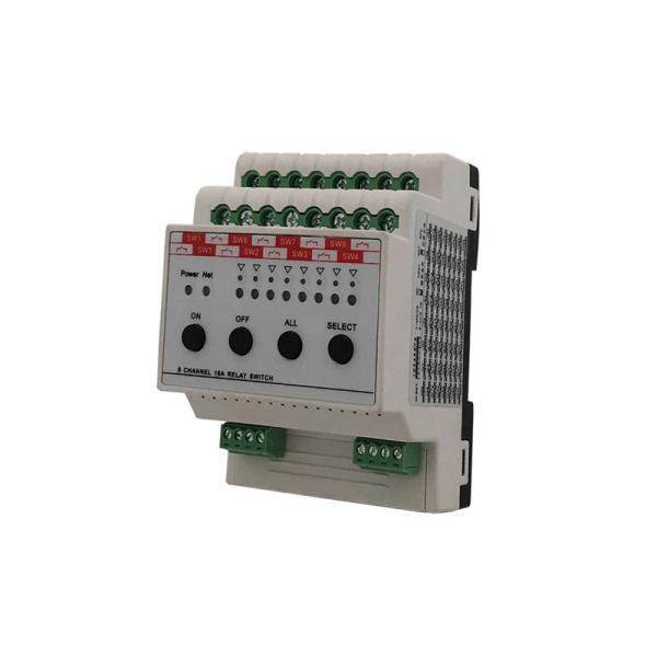 Quality Smart Home Lighting Control Unit Relay Switch Module 8 Way 16A In Line With RS485 Modbus Protocol for sale