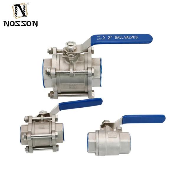 Lockable handle 2 way 1/2" DN15 15mm manual pressure PN63 stainless steel ball valve for high pressure applications
