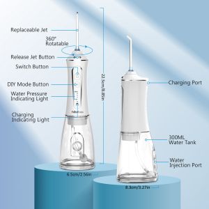 Buy cheap Multi Pik IPX7 Professional Portable Electric Dental Irrigator Oral 400ml Floss Water Flosser with Long-lasting Battery from wholesalers