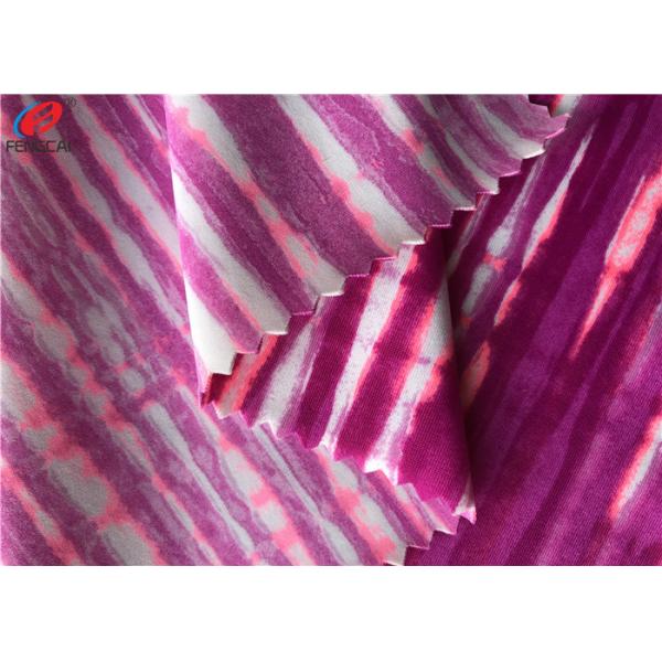 Buy cheap Full Dull Strip Printed Strong Stretch Swimwear Nylon Spandex Fabric from wholesalers
