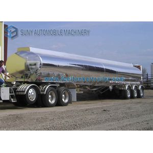 China 3 Axle 42000L Lightweight Aluminum Alloy Semi Tanker Trailers on sale