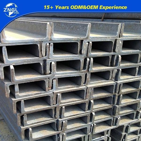 Quality Non-Alloy ASTM Dinss400 S235jr S355jr S355j2 A36 Ah36 Q235 Q355 Galvanized Carbon Hot Rolled U Beam Steel C Channel U Channel for sale