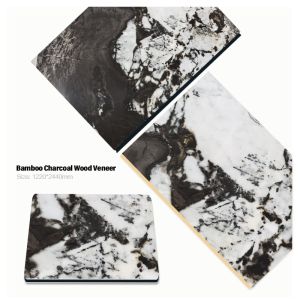 China New Color PVC Bamboo Charcoal Wood Veneer Waterproof And Moistureproof Marble Wall Panel Decorative Panel For Hotel on sale
