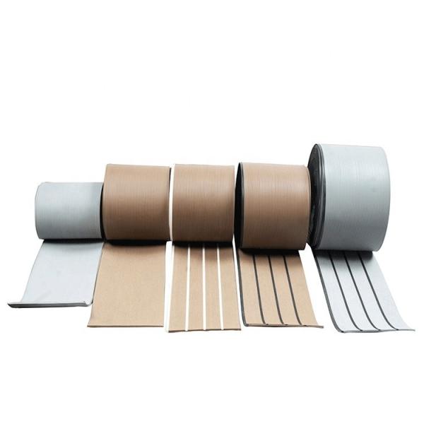 Quality 25meters/roll Waterproof Polymer Synthetic PVC Boat Decking Floor for sale