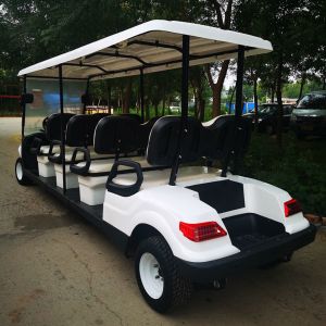 White Lithium 48 Volt Electric Golf Cart 8 Seater Custom