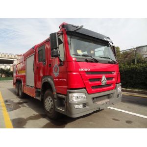 Buy cheap Water Foam Dry Powder Fire Truck 276kw 6x4 Multiple Function product