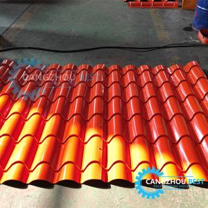 Buy cheap Color Steel PLC Control Double Layer Roofing Sheet Bamboo Tile Roll Forming Machine from wholesalers