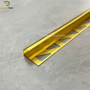 Buy cheap Aluminum Border Tile Trim Decorative Metal Trim Strip YJ-035 Tile Molding from wholesalers